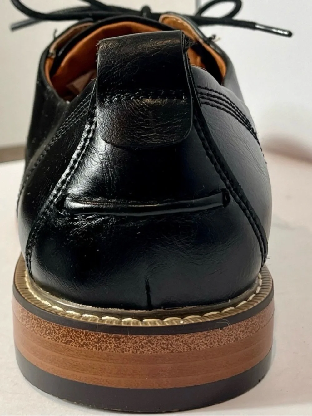 Steve Madden Men’s Nytro Black Perforated Derby Dress Shoes Size 9